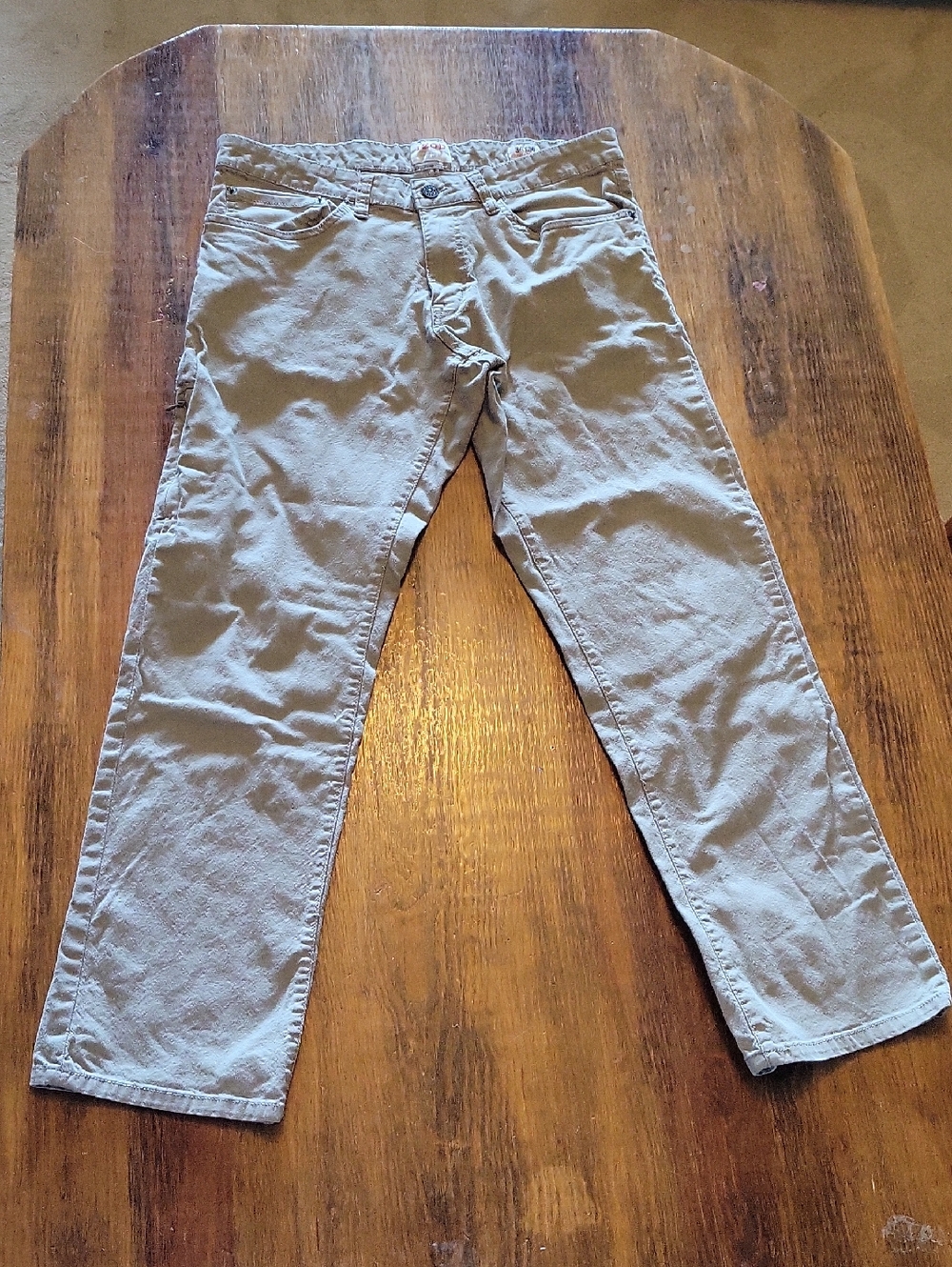 Izod Men's Khaki Straight Comfort Pants Size 34x30